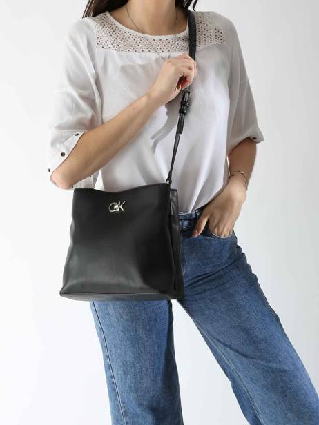 Cross Body Tas Ck Convertible Gerecycleerd Polyester Calvin klein jeans Zwart ck convertible K612803 ander zicht 1